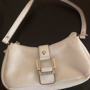 Guess white clutch